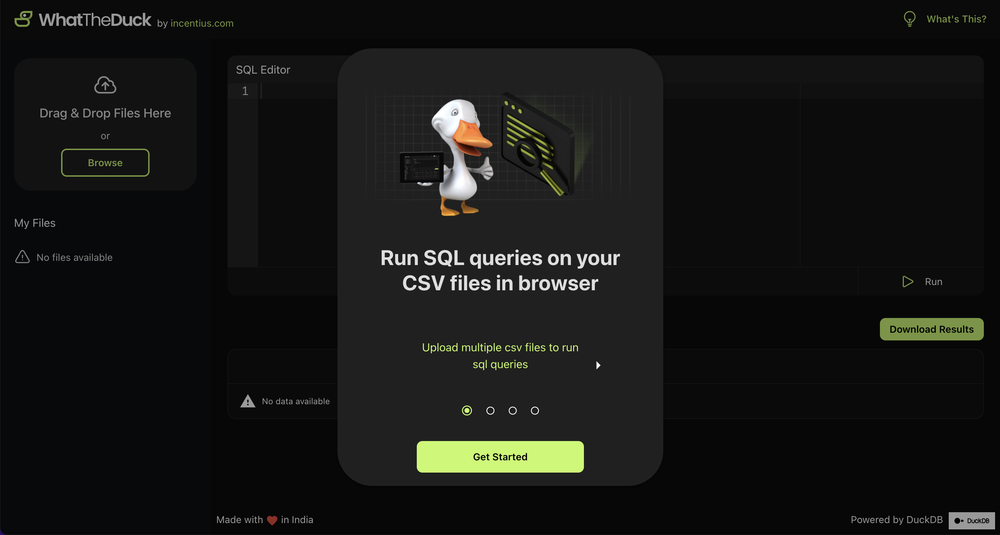 Unveiling WhatTheDuck: The Ultimate Browser-Based SQL Engine for CSV ...